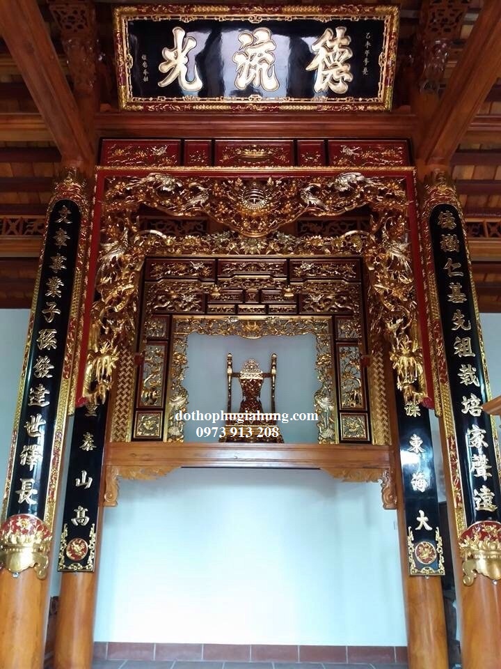 Cửa Võng và Hoành Phi Câu Đối đẹp